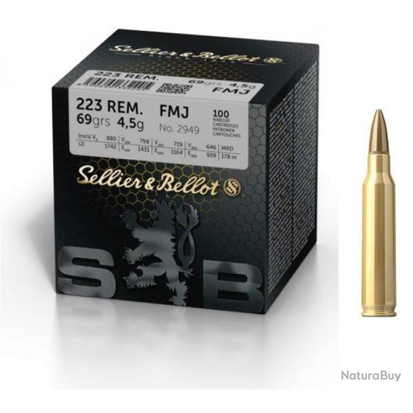 SELLIER & BELLOT cal.223 Rem FMJ 69gr /100