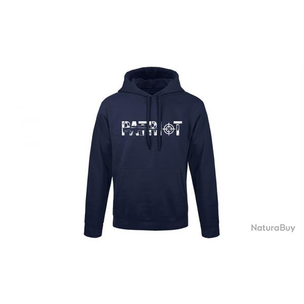 Sweat  capuche Patriot Coloris Bleu Army Design