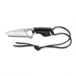 Poignard tour de cou S-Neck® paracorde bicolore noir/vert