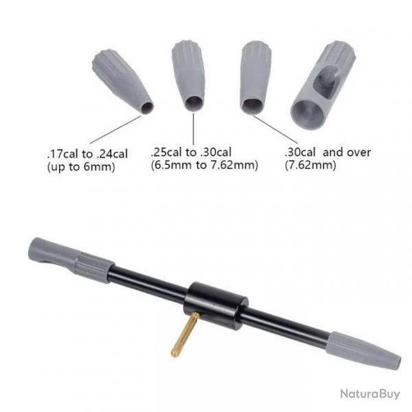 Brosse de Nettoyage et Entretien Arme Carabine Fusil Baguette Outil de Chasse 17cal  30cal