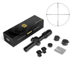 SPINA OPTICS LPVO 1.2-6x24 FFP Lunette de Visée pour Fusil de Chasse et Carabine Colliers 11MM