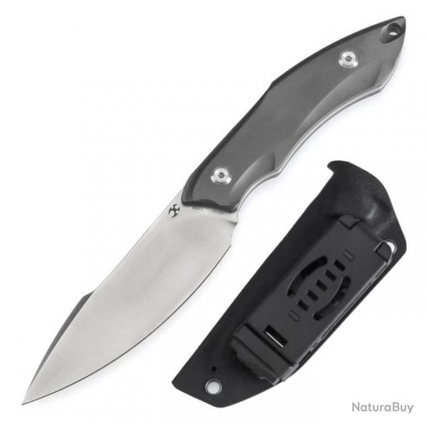 KG007A7 Couteau Kansept Luccio Lame Harpoon CPM-S35VN Manche Titane Etui Kydex