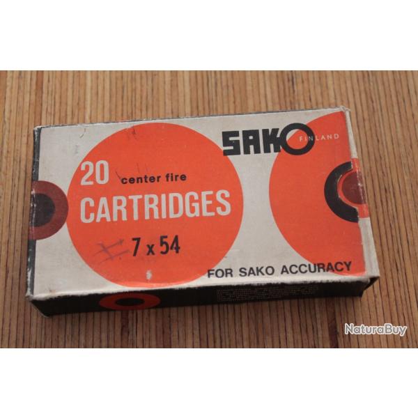 1  boite de munitions SAKO calibre 7 x 54