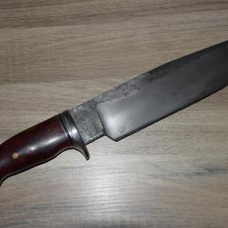 TOPOCAZ : Exceptionnel Couteau de Camp Mickaël Moing "le Growing"