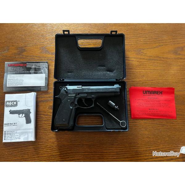 Reck Miami 92F pistolet d'alarme 9 mm PAK noir