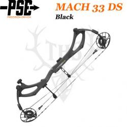 PSE MACH 33 DS - Arc de Chasse 2025 en Carbone Rapide et Ultra-Léger 50-60# Gaucher Black