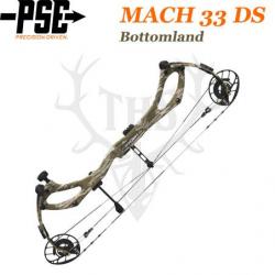 PSE MACH 33 DS - Arc de Chasse 2025 en Carbone Rapide et Ultra-Léger 60-70# Droitier Mossy Oak Botto