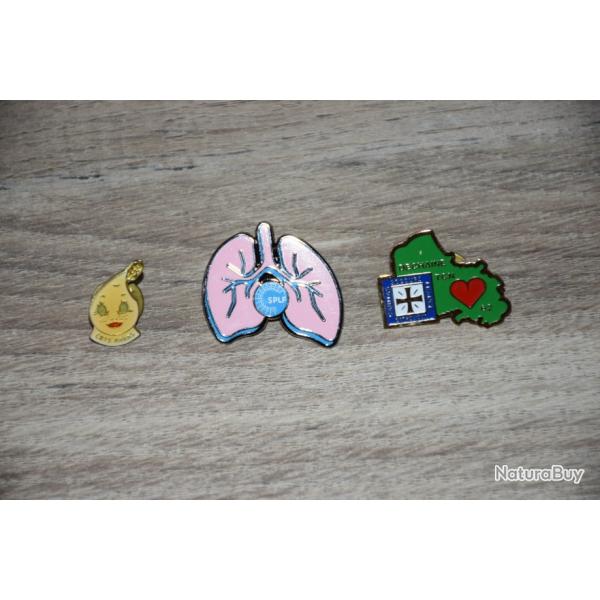 Lot Collection 3 Pins Sant