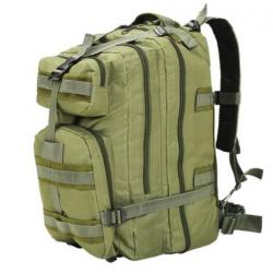 Sac à Dos Militaire 50L Vert Olive Résistant pour Randonnée Camping Homme Femme