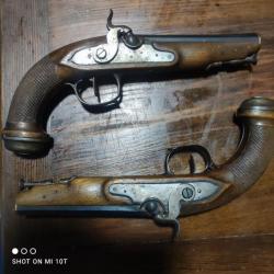 Magnifique père de pistolet liégeois je pense pas d'estampilles