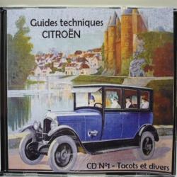 Lot 80 Livrets, guides techniques des voitures Citroën de 1920 à 1980 sur CD ROM