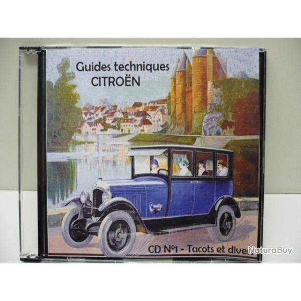 Lot 80 Livrets, guides techniques des voitures Citron de 1920  1980 sur CD ROM