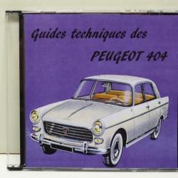 65 GUIDES TECHNIQUES des VOITURES ANCIENNES PEUGEOT 404 sur CD