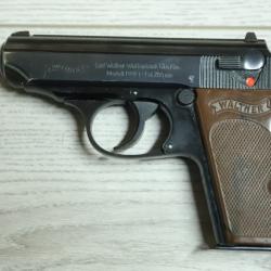 //Cat B// Pistolet Walther PPK-L ; 7,65 Browning / 32 ACP  (1  sans réserve) #1875