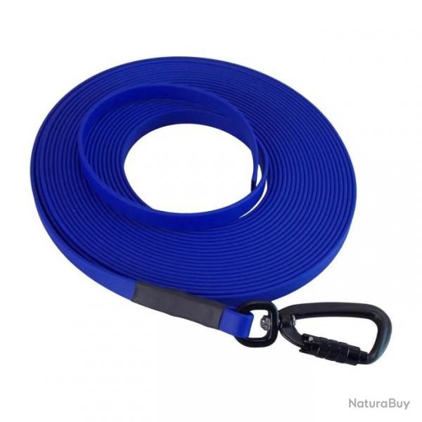 Longe BIOTHANE Twist-Lock 13 mm bleu roi 3 m SANS poigne