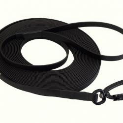 Longe BIOTHANE Twist-Lock 13 mm Noir 3 m AVEC poignée