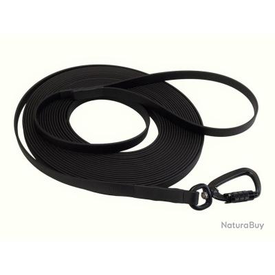 Longe BIOTHANE Twist-Lock 13 mm Noir 5 m AVEC poignée - Laisses (13046282)