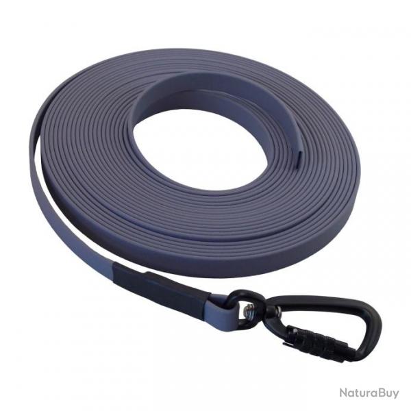 Longe BIOTHANE Twist-Lock 16 mm 5 m SANS poigne gris