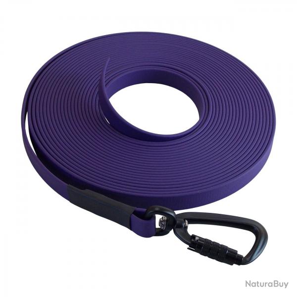 Longe BIOTHANE Twist-Lock 16 mm Violet 10 m SANS poigne