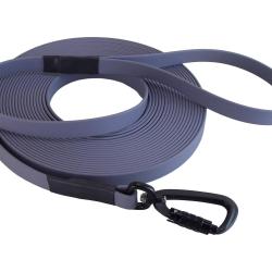 Longe BIOTHANE Twist-Lock 16 mm 5 m AVEC poignée gris