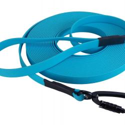 Longe BIOTHANE Twist-Lock 16 mm 10 m AVEC poignée bleu ciel
