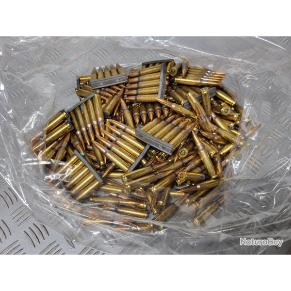 Lot de 240 cartouches MEN Cal 308win de surplus, mise  prix 1 euro sans prix de rserve!!!