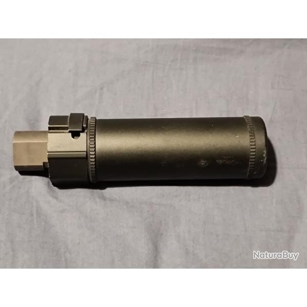 silencieux airsoft avec cache flamme filetage 14mm - CCW