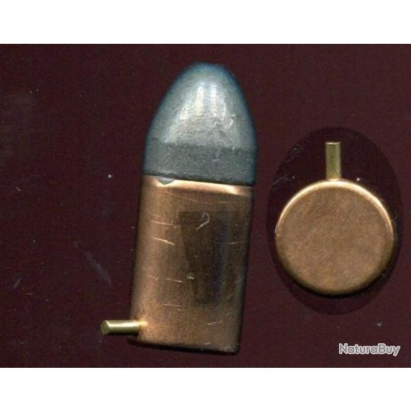 1 balle 15 mm  broche pour revolver Lefaucheux