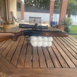 Carabine (Remington 742 Wood Master avec lunette de battue) calibre 280