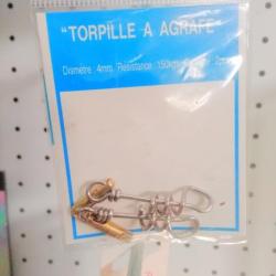 Émerillon mer torpille à agrafe