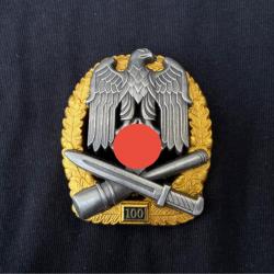 Reproduction - Insigne d'assaut général « 100 »- Allemand WW2