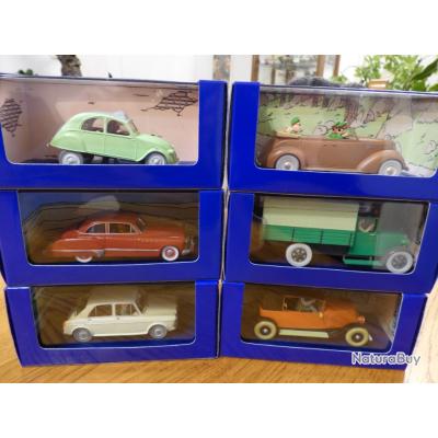 Tintin - Ensemble de 6 voitures 1:43 - En voiture Tintin