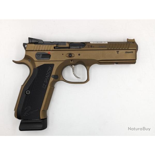 PISTOLET CZ SHADOW 2 BURNT BRONZE OPTIC READY 9X19