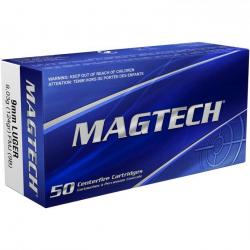 Vente groupée - Pack 1000 cartouches Magtech - Cal. 9x19 FMJ 8g -124 grains