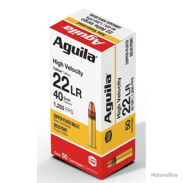 MUNITIONS AGUILA HV SP 22 LONG RIFLE 40GR* BOITE DE 50