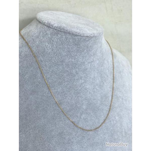 Fine chaine or 18 carats - 43 cm - collier - femme ou enfant