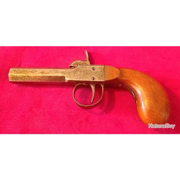 PISTOLET A BROCHE de SAC ANCIEN XIXme sicle