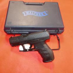 Pistolet WALTHER PPQ en 9x19 mm avec sa mallette et son second chargeur