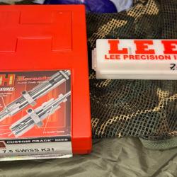 Lot complet rechargement HORNADY CALIBRE 7,5x55 SWISS