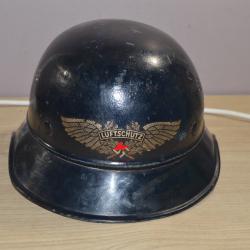 Casque Allemand Militaria Luftschutz German Soldat Allemand Helmet 1939/1945 Heer Défense passive