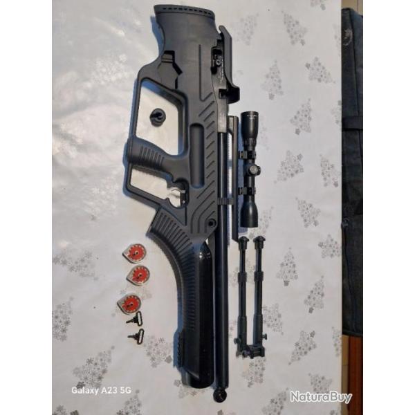 Carabine bullpup hatsan cal 5.5 semi auto moins de 20 joules