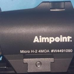 Viseur à point rouge Aimpoint Micro H2 taille 4 MOA