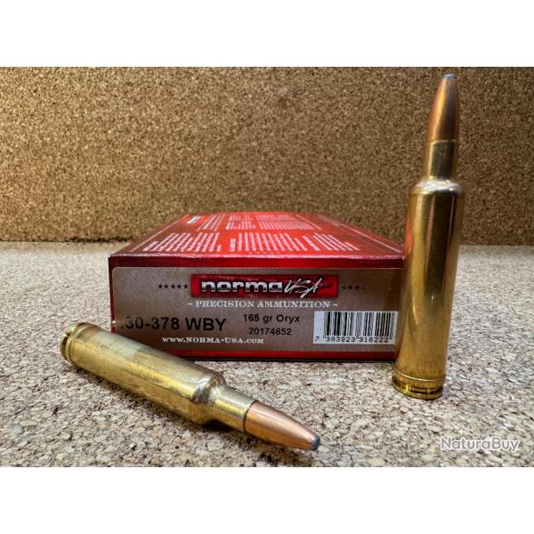 Op flash ! Norma 30-378 Weatherby Mag Oryx 165gr ,