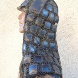 j126 ) lot, trés ancien kabuto, époque EDO = japon, yoroy, armure, cuirasse,  tsuba, maedate