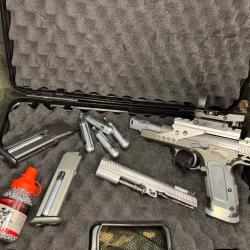 Pistolet KWC TANFOGLIO GOLD CUSTOM BLOWBACK+ LIMITED CUSTOM CAL 4,5mm + 3 chargeurs