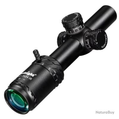 Lunette De Visée Tactique 3-10x42E Avec Rétricule Point Rouge Et Croix - Pour Fusil Sur Rail 11 Mm - Neuf