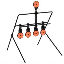 Cible multi-gongs métal auto-basculante 4+1