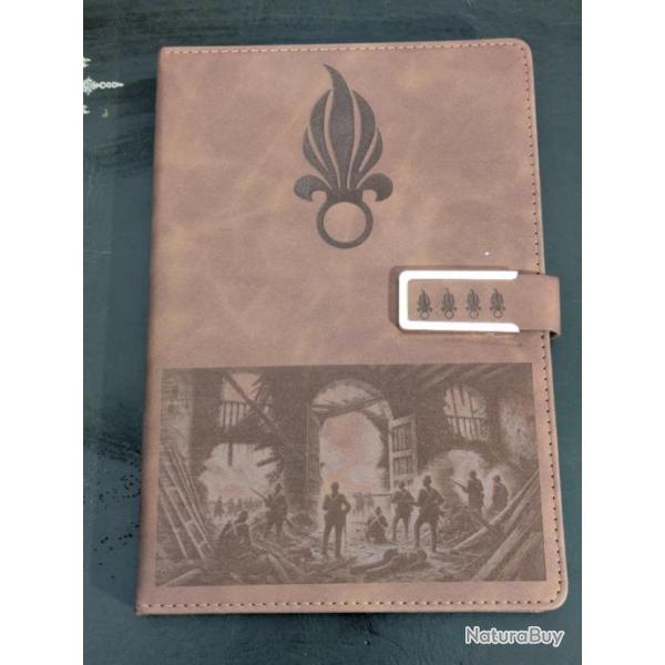 Carnet grav insigne Lgion trangre : Camerone & Le Boudin - militaire arme  Superbe carnet en cu