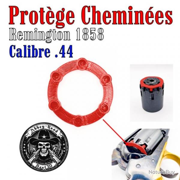 Protge chemines rouge Remington 1858 calibre 44 pour tir  sec et entrainement - Bast3d