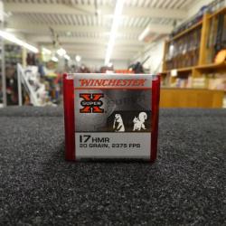 Winchester SuperX JHP 17 HMR 20 grs (x50)